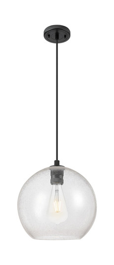 Downtown Urban One Light Pendant in Matte Black (405|434-1P-BK-G124-12)