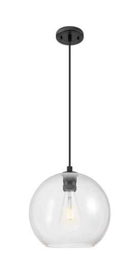 Downtown Urban One Light Pendant in Matte Black (405|434-1P-BK-G122-12)