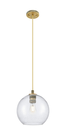 Downtown Urban One Light Pendant in Brushed Brass (405|434-1P-BB-G124-10)