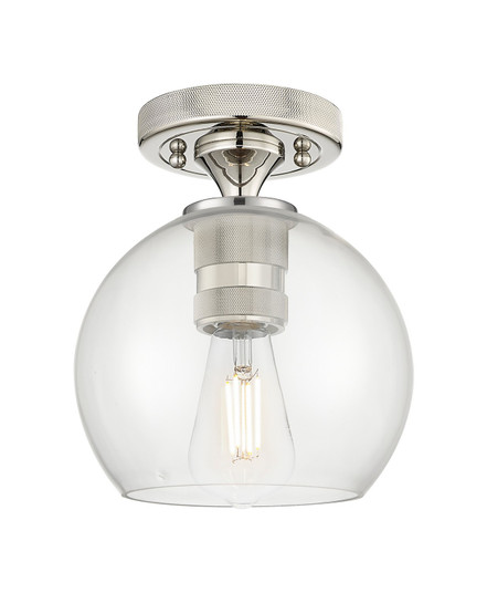 Downtown Urban One Light Flush Mount in Polished Nickel (405|434-1F-PN-G122-6)
