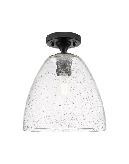 Downtown Urban One Light Flush Mount in Matte Black (405|434-1F-BK-GBD-94)