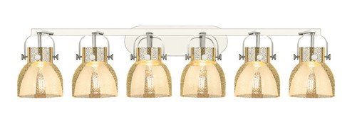 Downtown Urban Six Light Bath Vanity in Polished Nickel (405|423-6W-PN-G412-6ME)