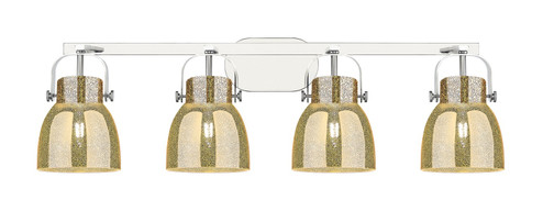 Downtown Urban Four Light Bath Vanity in Polished Chrome (405|423-4W-PC-G412-6ME)
