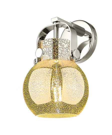 Downtown Urban One Light Wall Sconce in Polished Nickel (405|423-1W-PN-G410-6ME)