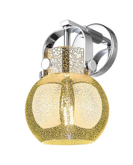 Downtown Urban One Light Wall Sconce in Polished Chrome (405|423-1W-PC-G410-6ME)