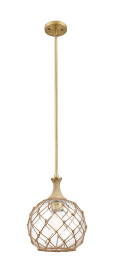 Ballston One Light Pendant in Brushed Brass (405|415-1SR-BB-G122-10RB)