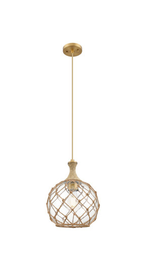 Ballston One Light Mini Pendant in Brushed Brass (405|415-1PR-BB-G122-10RB)