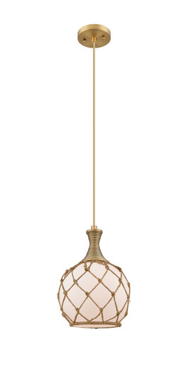 Ballston One Light Mini Pendant in Brushed Brass (405|415-1P-BB-G121-8RB)