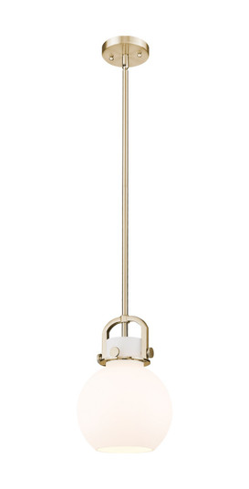 Downtown Urban One Light Mini Pendant in Champagne Bronze (405|410-1SS-CB-G410-8WH)