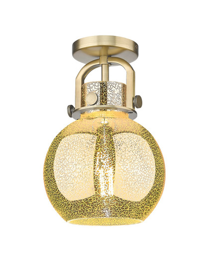 Downtown Urban One Light Semi-Flush Mount in Brushed Brass (405|410-1F-BB-G410-8ME)