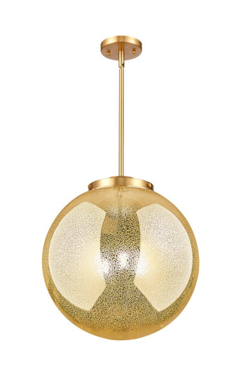 Essex Three Light Pendant in Satin Gold (405|221-3S-SG-G208-16)