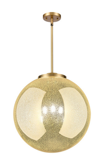 Essex Three Light Pendant in Brushed Brass (405|221-3S-BB-G208-18)