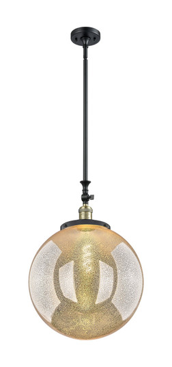 Franklin Restoration One Light Mini Pendant in Black Antique Brass (405|206-BAB-G208-16)