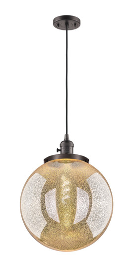 Franklin Restoration One Light Mini Pendant in Oil Rubbed Bronze (405|201CSW-OB-G208-14)