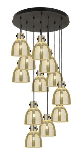 Downtown Urban 12 Light Pendant in Matte Black (405|126-410-1PS-BK-G412-8ME)