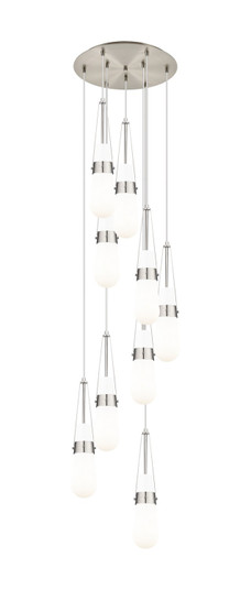 Downtown Urban Nine Light Pendant in Brushed Satin Nickel (405|119-452-1P-SN-G452-4GWH)