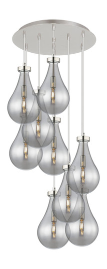 Downtown Urban Nine Light Pendant in Polished Nickel (405|119-451-1P-PN-G451-7SM)