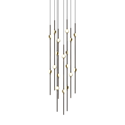 Constellation LED Pendant in Espresso Black (69|2012.33W)