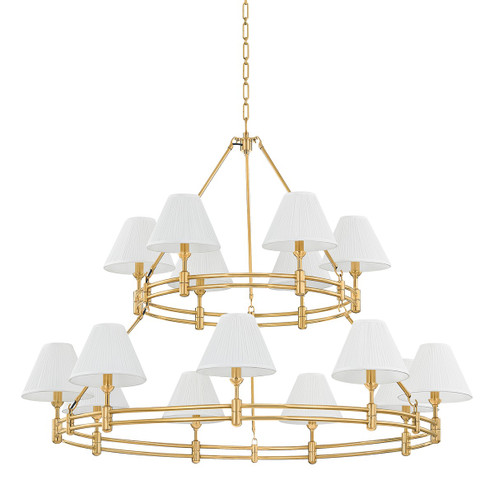 Howard 15 Light Chandelier in Aged Brass (70|MDS1802-AGB)