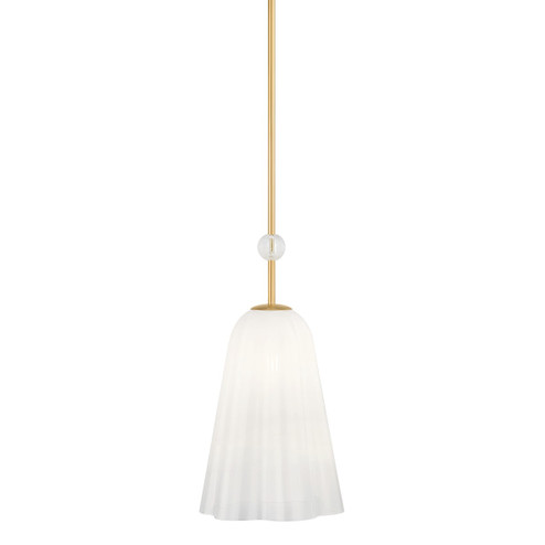 Cambria Heights One Light Pendant in Aged Brass (70|7810-AGB)