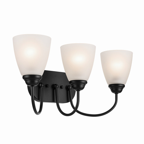 Jolie Three Light Bath in Black (12|45639BK)