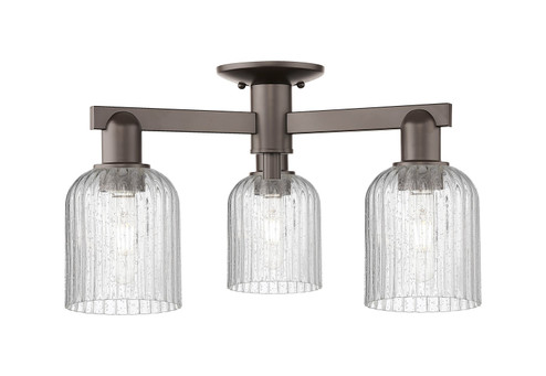 Arcadia Three Light Semi-Flush Mount in Oil Rubbed Bronze (405|716-3F-OB-G559-5SDY)