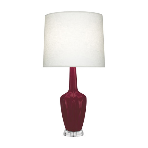 Small Emma One Light Accent Lamp in Sugar Plum Glazed Ceramic w/Polished Nickel (165|SM35)