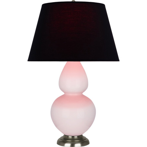 Double Gourd One Light Table Lamp in Rose Water Glazed Ceramic w/Antique Silver (165|RW22K)