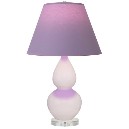 Small Double Gourd One Light Accent Lamp in Rose Water Glazed Ceramic w/Lucite (165|RW13L)
