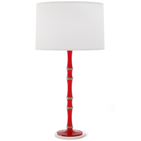 Kane One Light Table Lamp in Ruby Red w/Polished Nickel (165|RR72)
