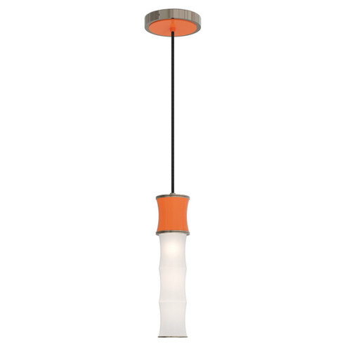 Kane One Light Pendant in Pumpkin w/Polished Nickel (165|PM86)