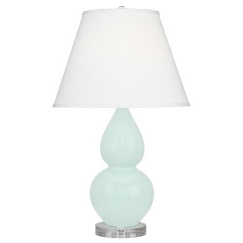 Small Double Gourd One Light Accent Lamp in Mint Glazed Ceramic w/Lucite (165|MN13X)
