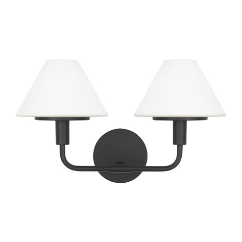 Mendota Wall Sconce in Midnight Black (1|GLW1022MBK)