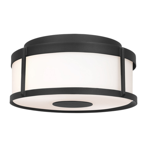 Luning Flush Mount in Textured Black (1|GLO1132OE-TXB)