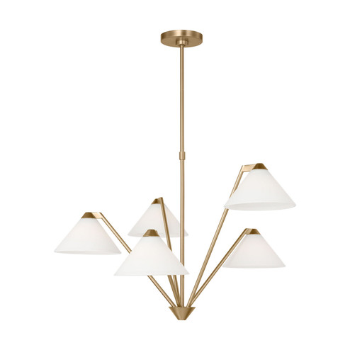 Werley Chandelier in Satin Brass (1|GLC1255SB)