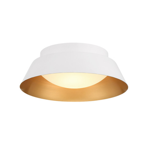 Donoven LED Flush Mount in White + Gold (60|ED0552202WHGD)