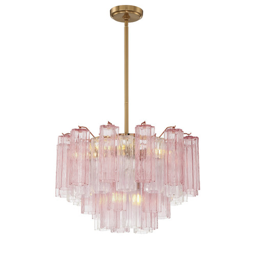 Addis Nine Light Chandelier in Aged Brass (60|ADD-308-AG-SP)