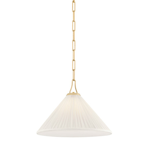 Merida One Light Pendant in Aged Brass (428|H1076701S-AGB)