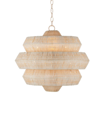 Antibes Three Light Chandelier in Bleached Natural/Snow White (142|9000-1316)