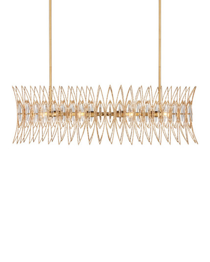 Marquise Eight Light Chandelier in Clear/Luxor Gold (142|9000-1286)