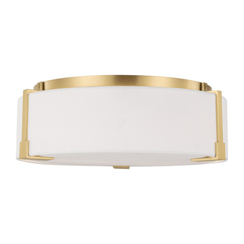 Bergen Two Light Flush Mount in Burnished Brass (454|TFF1002BBS)