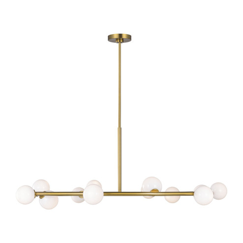 Altair 12 Light Chandelier in Burnished Brass (454|SLC10612BBS)