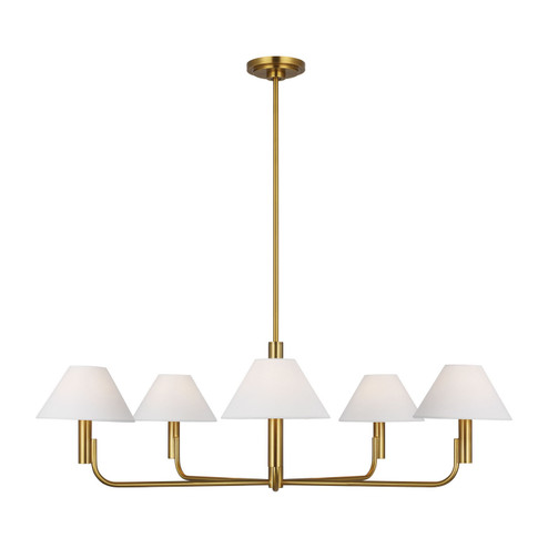 Colfax Five Light Chandelier in Burnished Brass (454|SLC1005BBS)