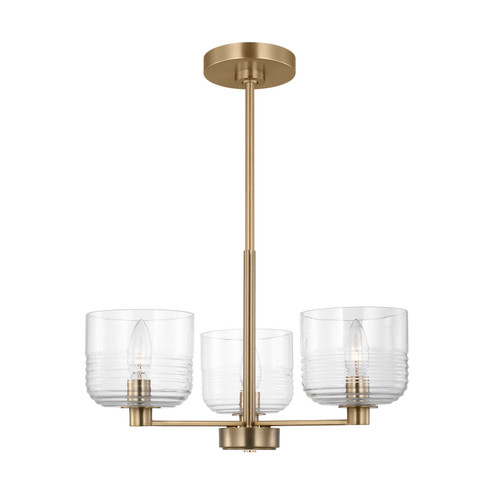 Lochdale Three Light Chandelier in Satin Brass (454|DJC1233SB)