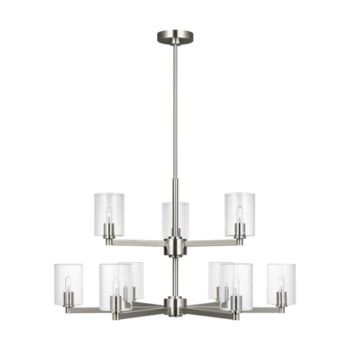 Fullton Nine Light Chandelier in Brushed Nickel (454|3164209C-962)