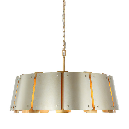 Peep Show Eight Light Pendant in Sunwashed Silver/Brushed Sienna (137|518P08SSBS)
