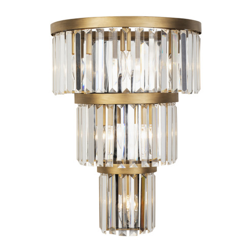 Social Club Six Light Wall Sconce in Havana Gold (137|297W06HG)