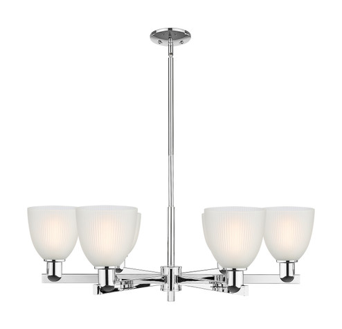 Arcadia Six Light Chandelier in Polished Chrome (405|716-6CR-PC-G381)