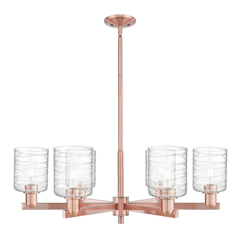 Arcadia Six Light Chandelier in Antique Copper (405|716-6CR-AC-G1113)