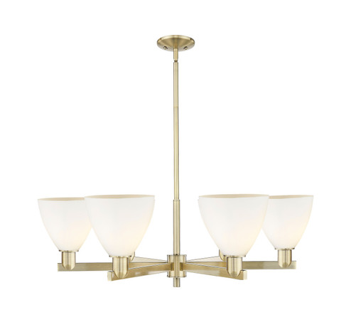 Arcadia Six Light Chandelier in Antique Brass (405|716-6CR-AB-GBD-751)